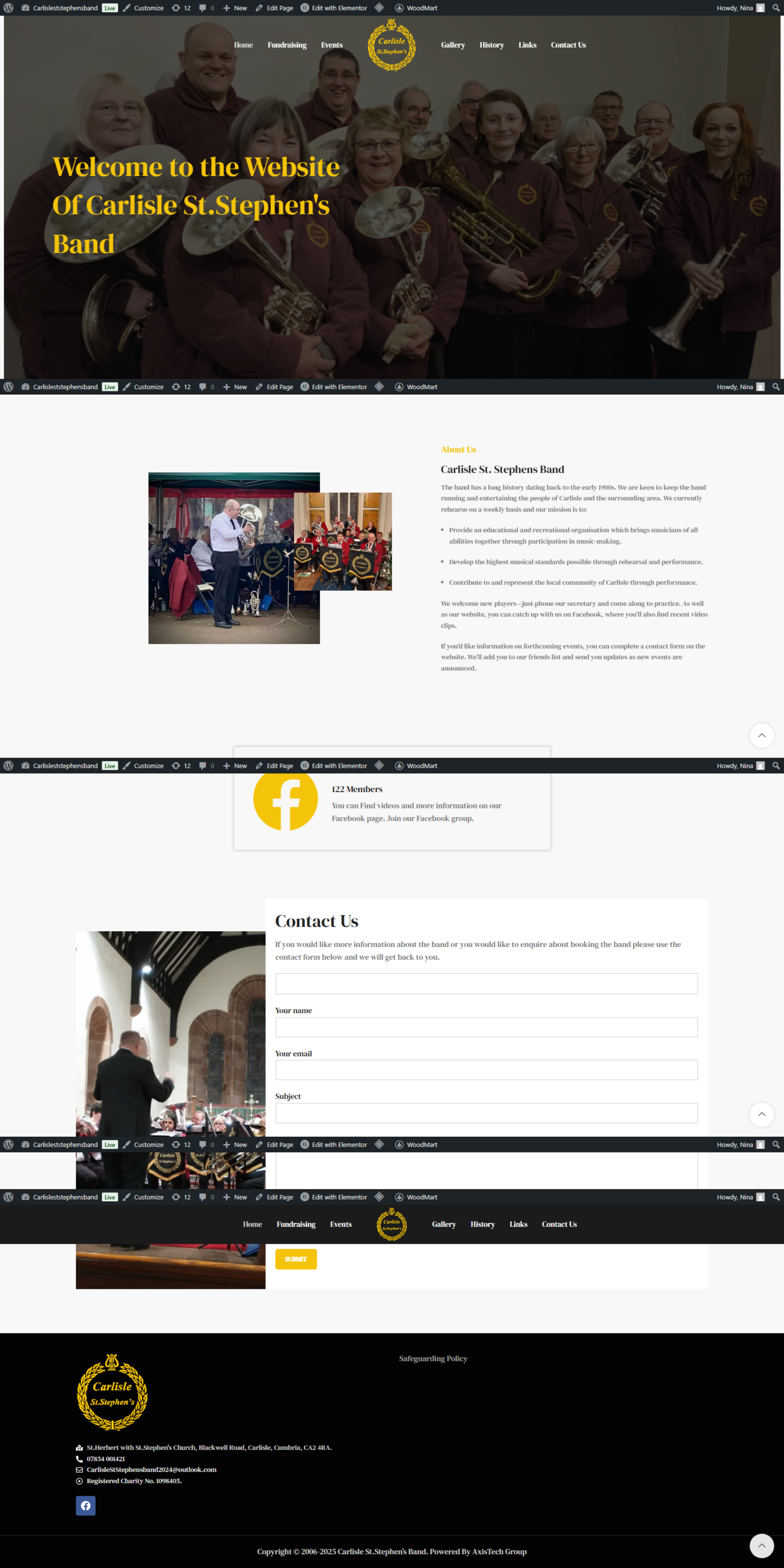 Carlisle St Stephens Band Website